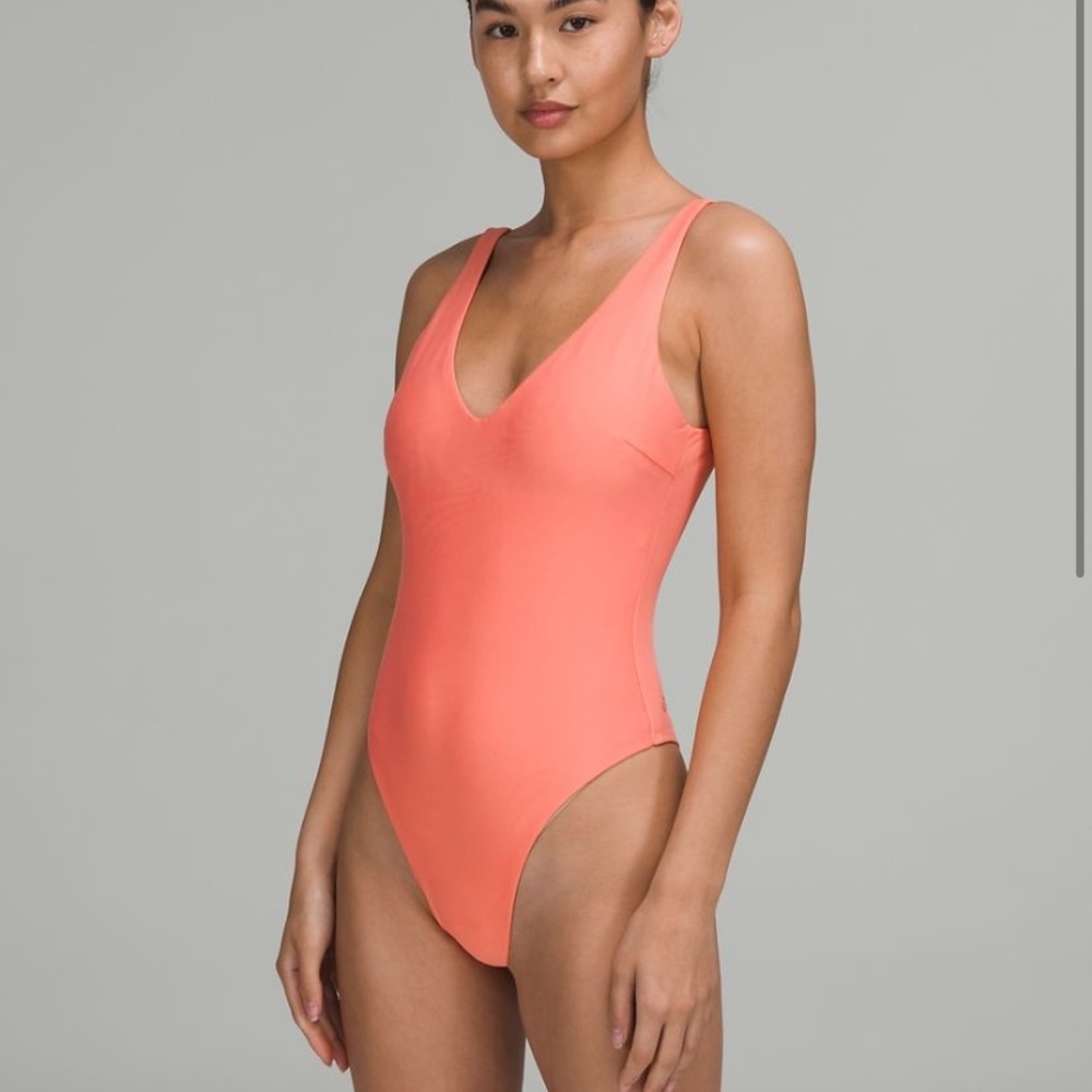 Lululemon high cut peachy onepiece